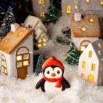 Sablé décoré pingouin de Noël