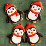 Sablé décoré pingouin de Noël